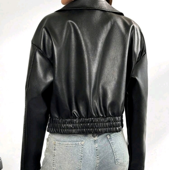 Women's Zip-Up Butterfly Print Bomber Jacket, For Autumn - Picture 2 of 6